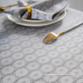 Grey Jacquard wasserdichte Tischdecke